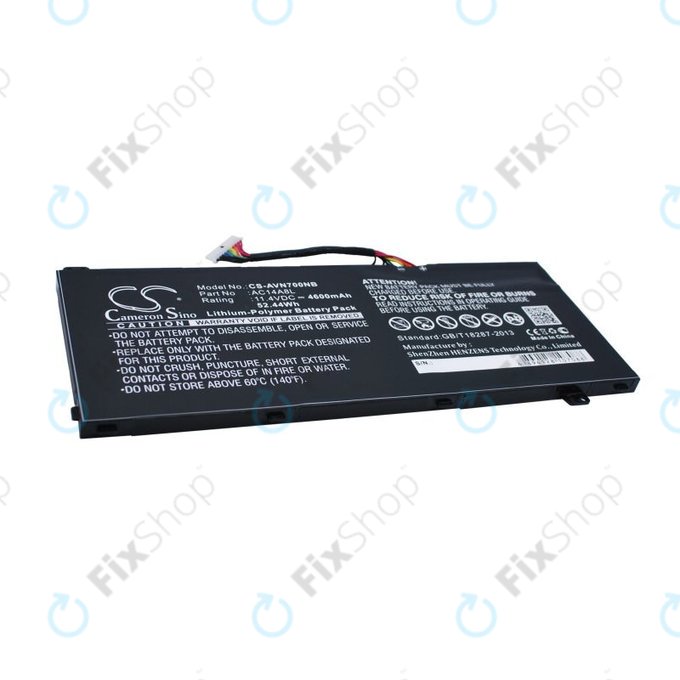 Батерия за Acer Aspire Vn7, V15 Nitro, Spin 3, 4600mAh, Li-Pol, 11.4V, AC14A8L, HQ