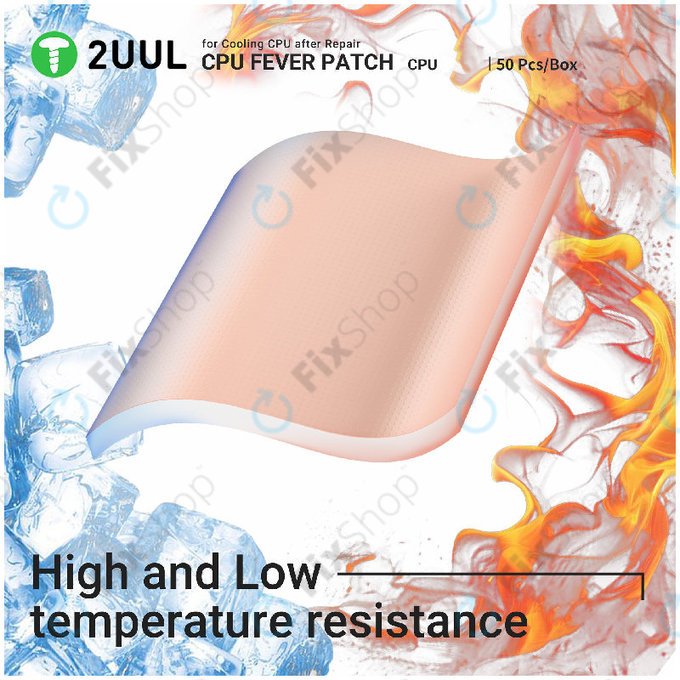 Термопроводяща подложка за CPU 2UUL SC09, 17 × 15 × 1.5mm