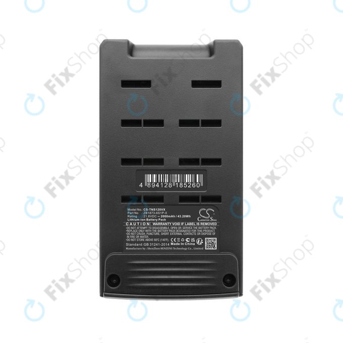 Батерия за Tineco P1, Pure One S12, 2000mAh, Li-Ion, 21.6V, ZB1873-6S1P-0, HQ