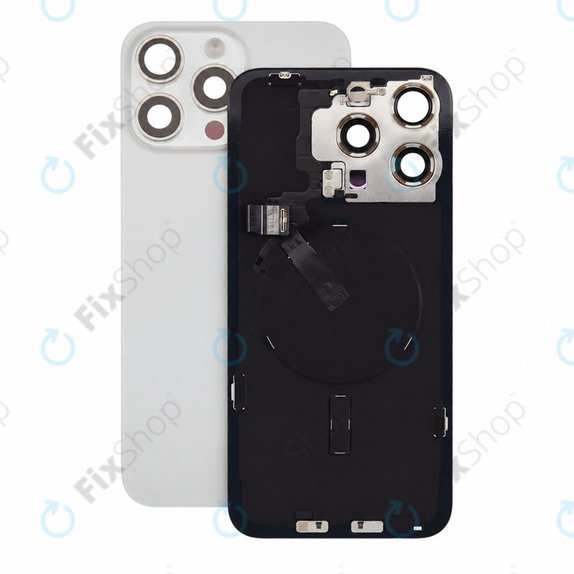 Стъкло на задния капак за iPhone 15 Pro Max, White Titanium, Pulled A