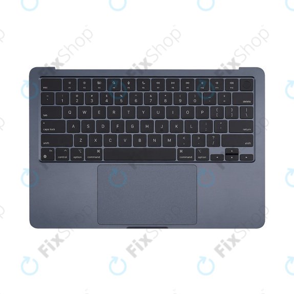 Горен корпус с клавиатура за MacBook Air 13", A3113 (2024), с US клавиатура и батерия, Midnight, 661-40230, Genuine Apple