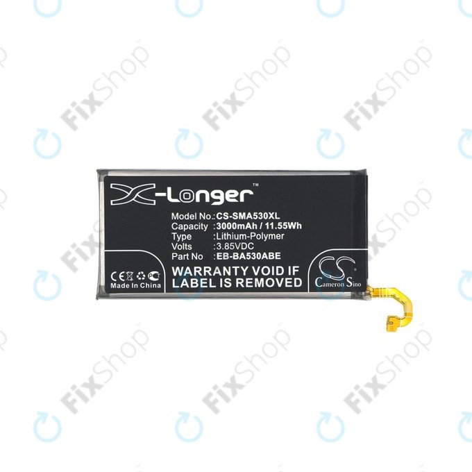 Батерия за Samsung A8 A530F (2018), 3000mAh, Li-Pol, 3.85 V, EB-BA530ABE, HQ