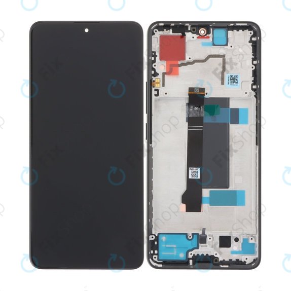 Дисплей за Xiaomi Redmi Note 13 Pro 5G 2312DRA50C, Midnight Black, Тъчскрийн с рамка