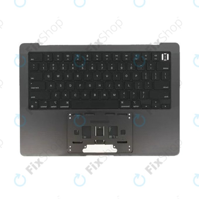 Горен корпус с клавиатура за MacBook Pro 14", A3185 (2024), с US клавиатура и батерия, Space Black, 661-50210, Genuine Apple