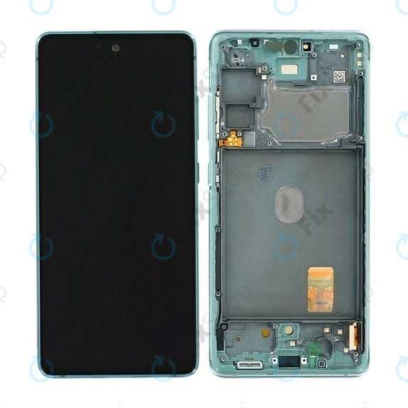 дисплей за Samsung S20 FE G780F, Тъчскрийн и рамка, GH82-24220D, GH82-31328D, GH82-31329D, GH82-24219D, Cloud Mint, Genuine Service Pack