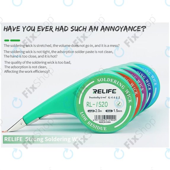 Мощна оплетка за отпояване (1.5mm), Relife RL-1520