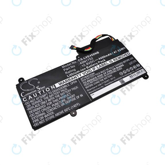 Батерия за Lenovo ThinkPad E450, E455, E460, E465, T470p, ThinkPad Edge E450 i7, 4400mAh, Li-Ion, 10.8V, 45N1752, HQ