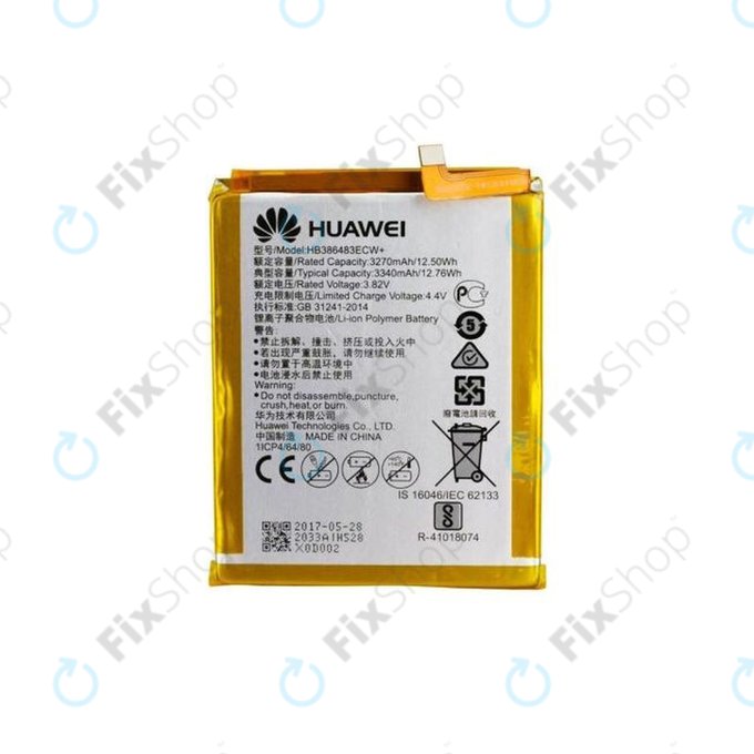 Батерия за Huawei Honor 6X (BLN-L21), HB386483ECW, 3340mAh, 24022033, Genuine Service Pack