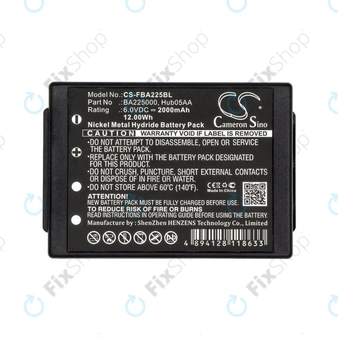 Батерия за HBC Linus 6, Spectrum 1, 2, A, B, 2000mAh, Ni-MH, 6V, BA225000, HQ