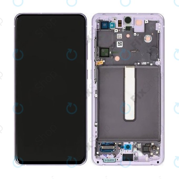 дисплей за Samsung S21 FE G990B, Тъчскрийн и рамка, GH82-26414D, GH82-26420D, GH82-26590D, Violet, Genuine Service Pack