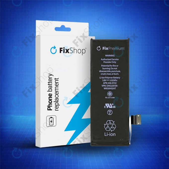 Батерия за iPhone 5S, 1560mAh, FixPremium