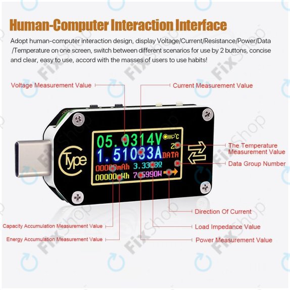 USB мултицет (USB-C), Joy-it JT-TC66C