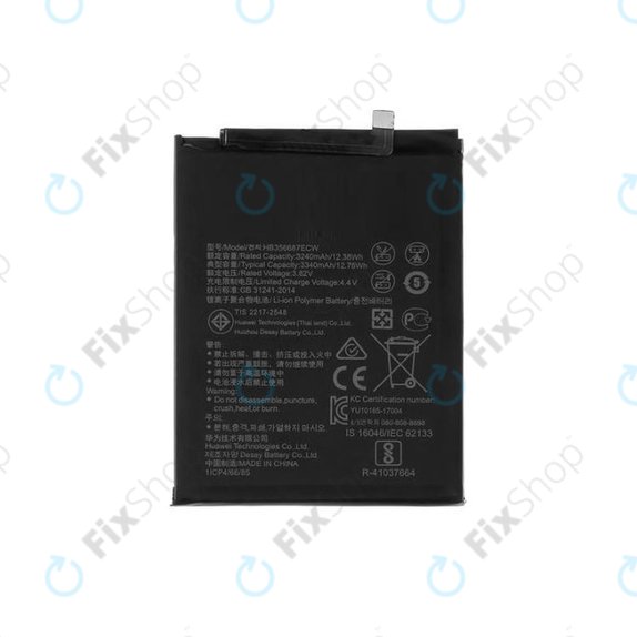 Батерия за Huawei Mate 10 Lite, Honor 7X, Nova 2 Plus, P Smart Plus (Nova 3i), P30 Lite, P30 Lite 2020, HB356687ECW, 3340mAh