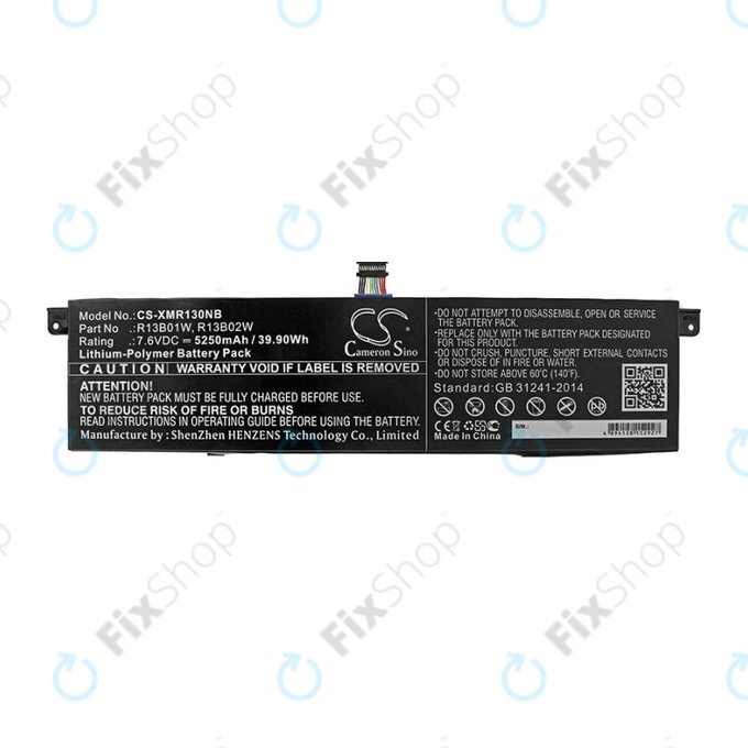 Батерия за Xiaomi Inchmi Aair 13.3, Xiaomi Mi Notebook Air 13.3 2018, 5250mAh, Li-Pol, 7.6V, R13B01W, HQ