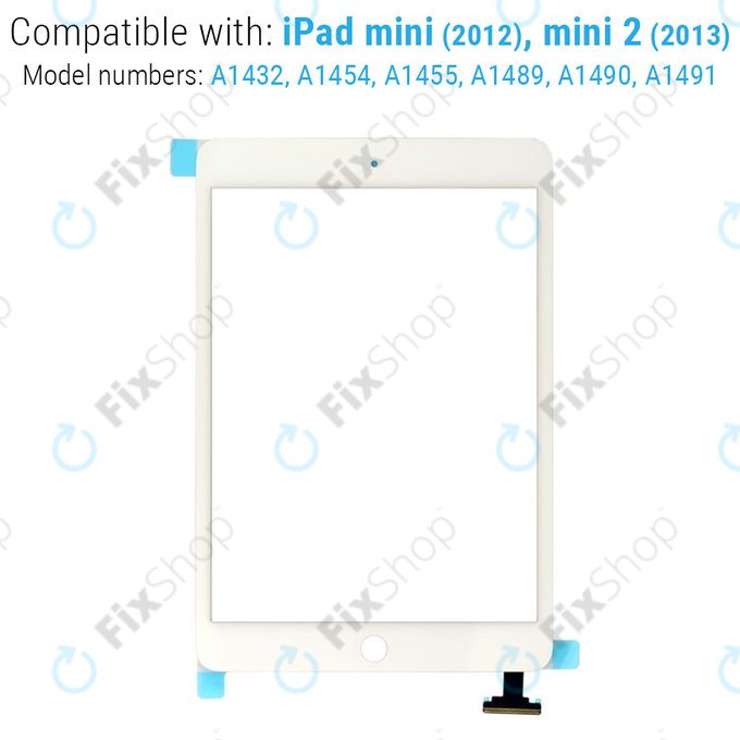 Тъчскрийн с IC конектор за iPad Mini, Mini 2, White