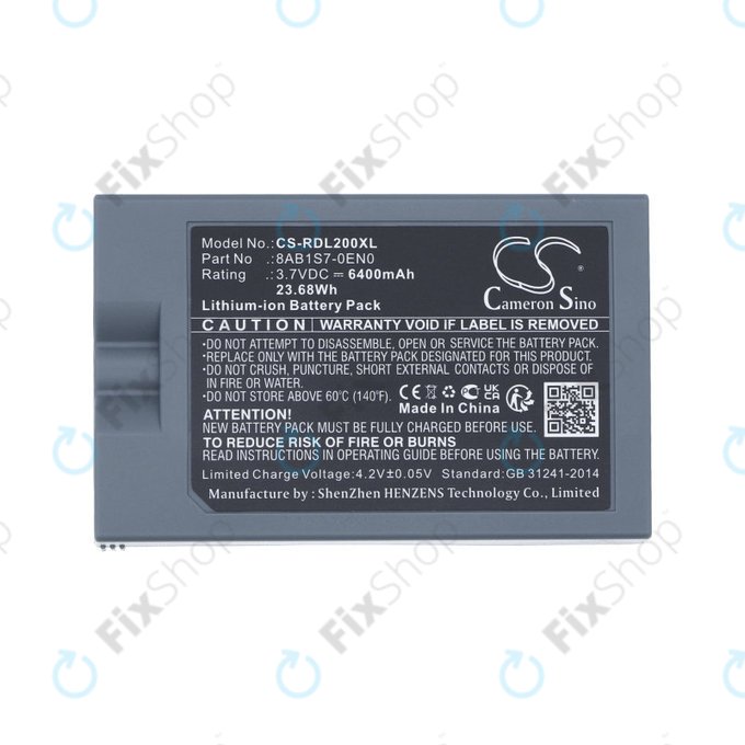 Батерия за Ring Video Doorbell 2, 3, 4, 6400mAh, Li-Ion, 3.7V, 8AB1S7-0EN0, HQ