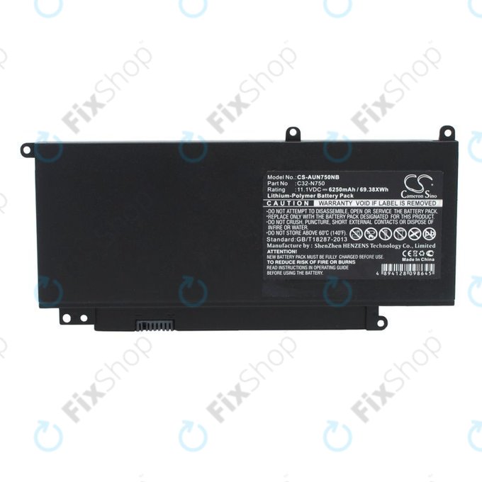 Батерия за Asus N750, R750, 6250mAh, Li-Pol, 11.1V, C32-N750, HQ