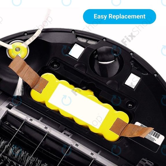 Батерия за iRobot Roomba 500, 600, 700, 800, 900-series, R3, Scooba 450, Vileda 137173, 11702, GD-Roomba-500, VAC-500NMH-33, Ni-MH 14.4V 2800mAh, HQ