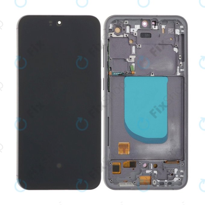дисплей OLED за Samsung S23 FE S711B, Тъчскрийн и рамка, Graphite