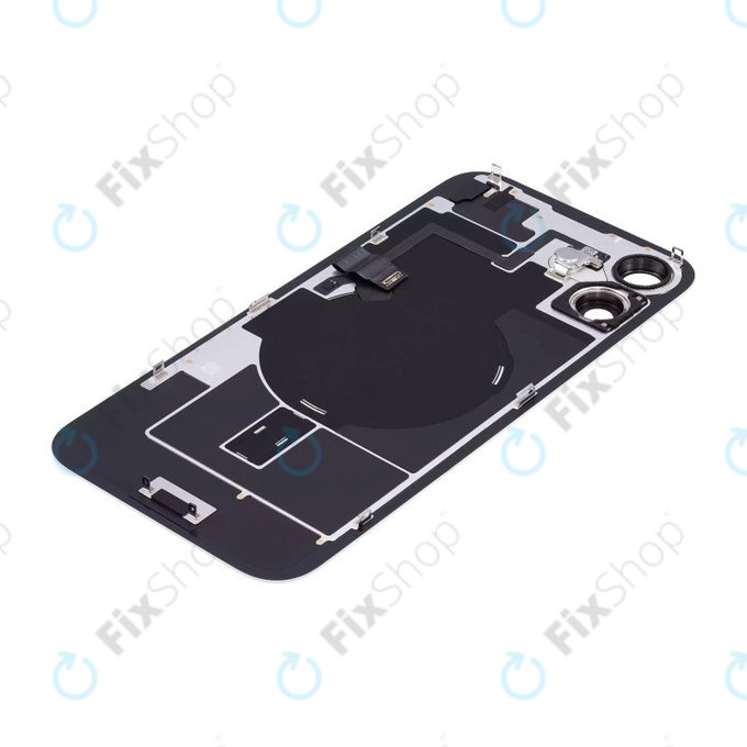 Задно стъкло на корпус + стъкло на камера + метална пластина + MagSafe магнит за iPhone 16 Plus, White