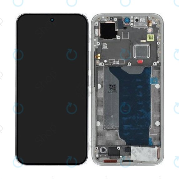 Дисплей за Xiaomi 15T Pro 5G, Gray, Тъчскрийн с рамка, 5600050O12U00, Genuine Service Pack