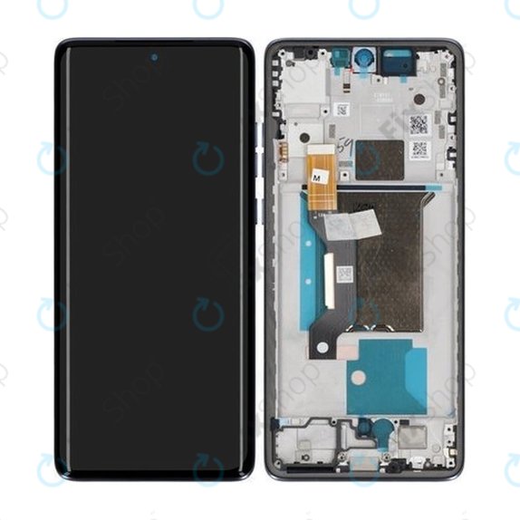 Дисплей за Motorola Edge 60 Fusion, тъч стъкло с рамка, Slipstream, 5D68C29878, Genuine Service Pack