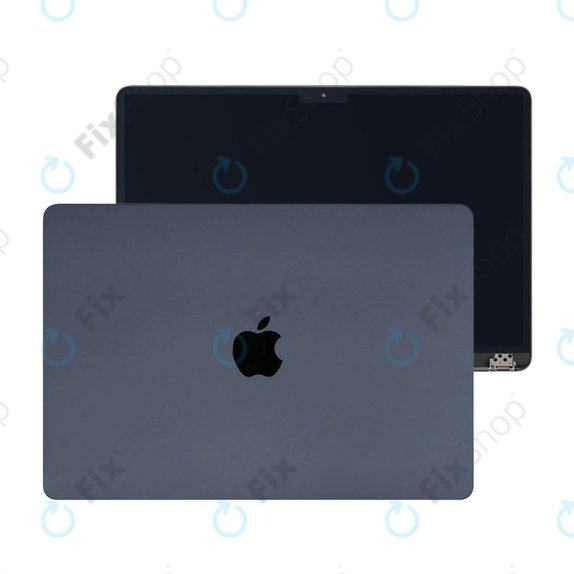 LCD дисплей за MacBook Air 15", A3114 (2024), с предно стъкло и капак, Midnight, 661-40262, Genuine Apple