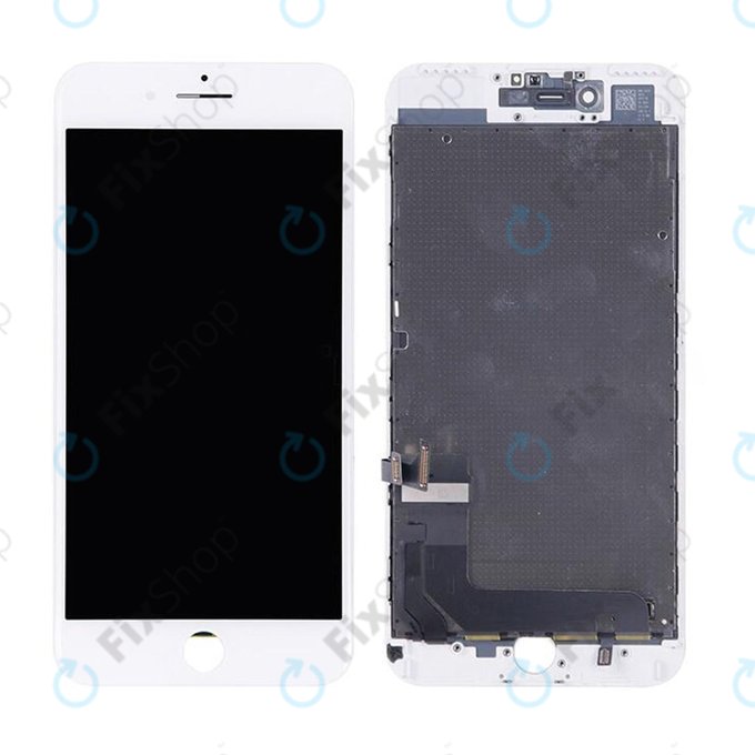 Дисплей за iPhone 7 Plus, White, Тъчскрийн с рамка, Refurbished