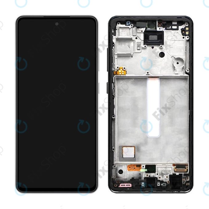 дисплей за Samsung A52 4G A525F, Тъчскрийн и рамка, Awesome Black, TFT