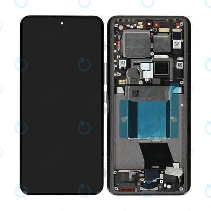 Дисплей за Xiaomi 14 Ultra, Black, Тъчскрийн с рамка, 56000500N100 Genuine Service Pack