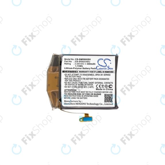 Батерия за Samsung Galaxy Watch 46mm R800, 450mAh, Li-Pol, 3.85 V, EB-BR800ABU, HQ