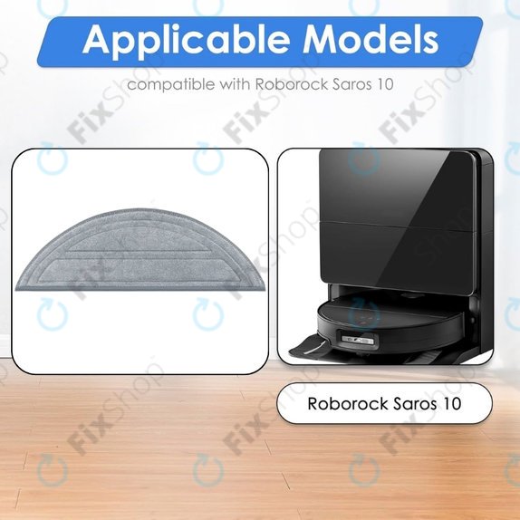 Моп кърпа, 2 бр. за Xiaomi Roborock Saros 10