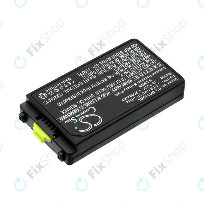 Батерия за Symbol, Zebra MC3100, MC3190, 2500mAh, Li-Pol, 3.7V, BTRY-MC31KAB02, HQ
