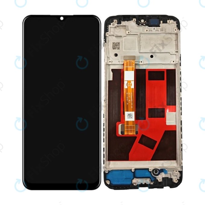 дисплей за Oppo A38 CPH2579, Тъчскрийн и рамка, Glowing Black, TFT
