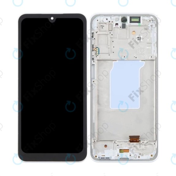 Дисплей OLED за Samsung A26 A266E, White, Тъчскрийн с рамка