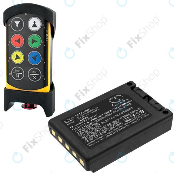 Батерия за Tele Radio TG-TXMNL, 2400mAh, Li-Ion, 3.7V, D00004-02, HQ