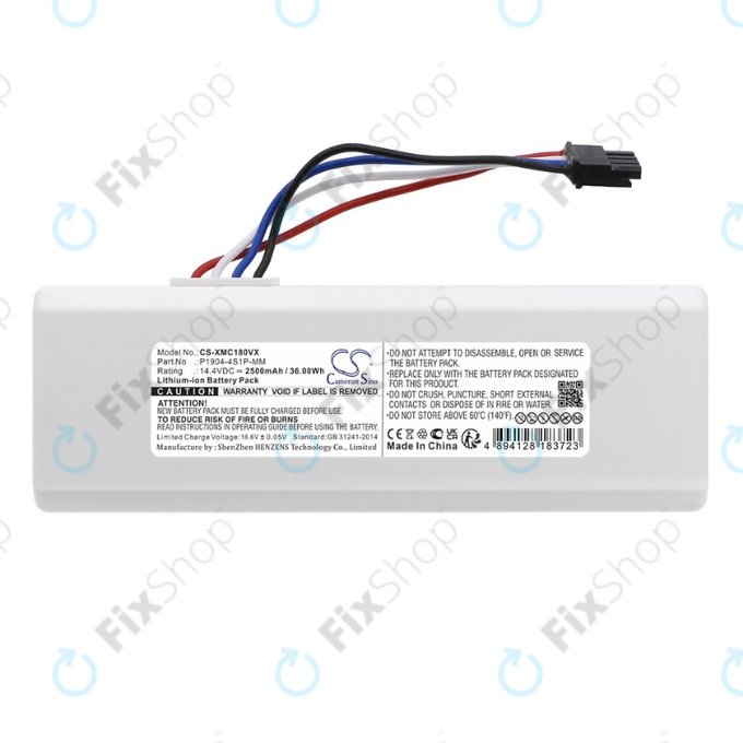 Батерия за Xiaomi Dreame MC1808, Roborock 1C, Li-Ion 14.4V 2500mAh, P1904-4S1P-MM, HQ