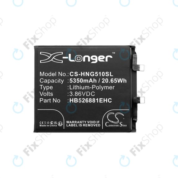 Батерия за Honor Magic 5 Pro, 5350mAh, Li-Pol, 3.86V, HB526881EHC, HQ