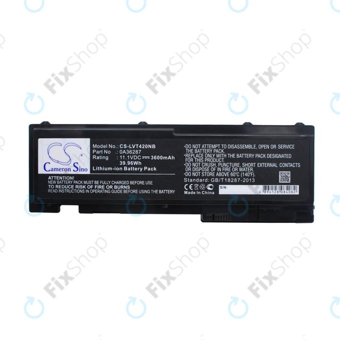Батерия за Lenovo Thinkpad T420s, T420si, 3600mAh, Li-Ion, 11.1V, 0A36287, HQ
