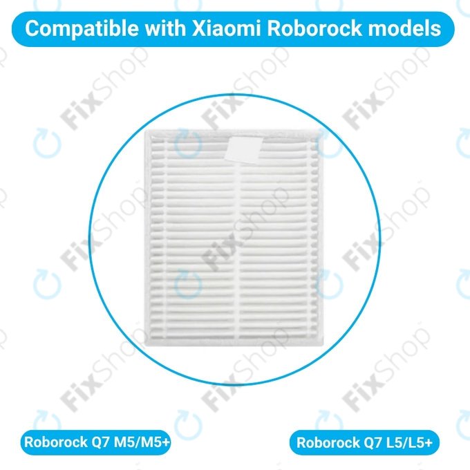 Прахов филтър, 2 бр. за Xiaomi Roborock Q7 M5, Q7 M5+, Q7 L5, Q7 L5+