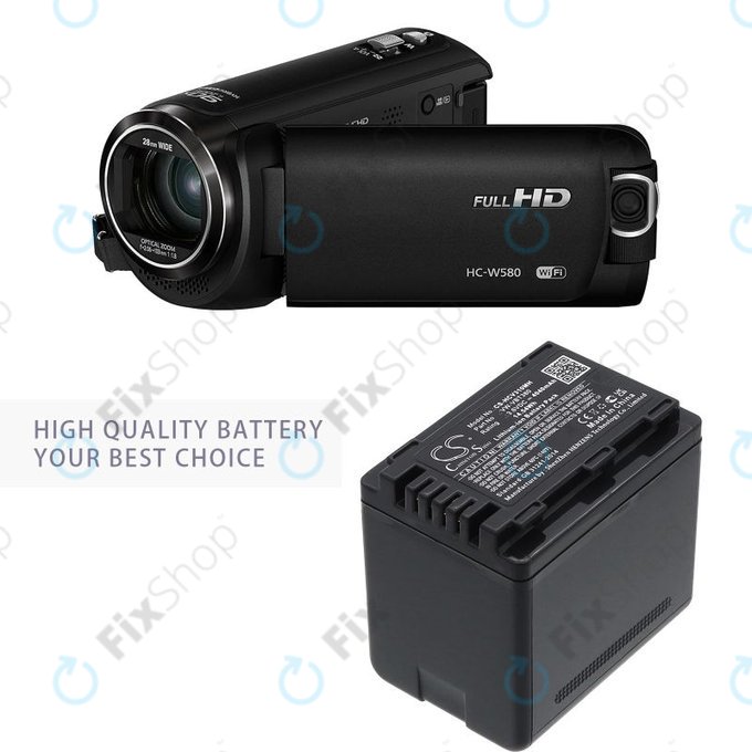 Батерия за Panasonic HC-550EB, 4040mAh, Li-Ion, 3.6V, VW-VBT380, HQ