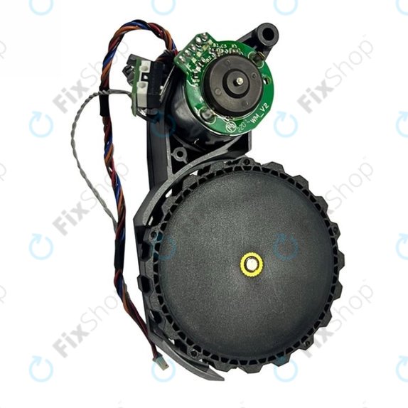 Колело с мотор за Xiaomi Roborock S5 Max, S6 Pure, S7, ляв, Left, черен, Black