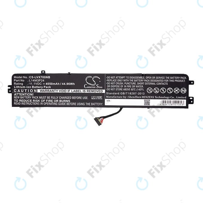 Батерия за Lenovo Ideapad 700, Legion Y520, R720, 4050mAh, Li-Ion, 11.1V, L14M3P24, HQ
