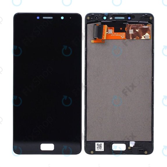 дисплей за Lenovo P2 P2a42, Тъчскрийн и рамка, черен, Black, TFT