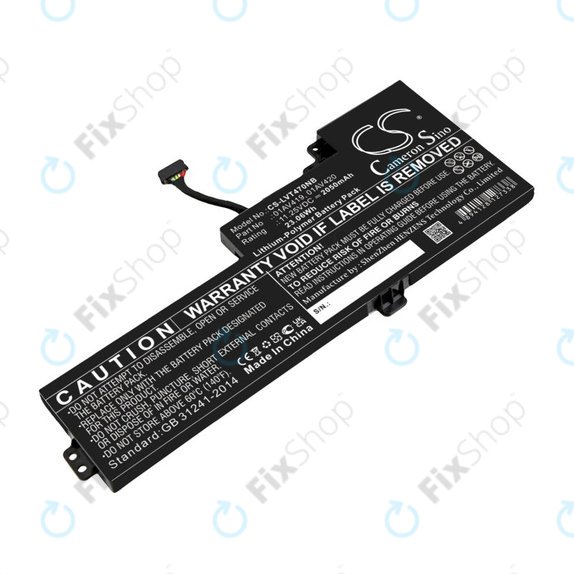Батерия за Lenovo Thinkpad A285, T470, T480, 2050mAh, Li-Pol, 11.25V, 01AV419, HQ