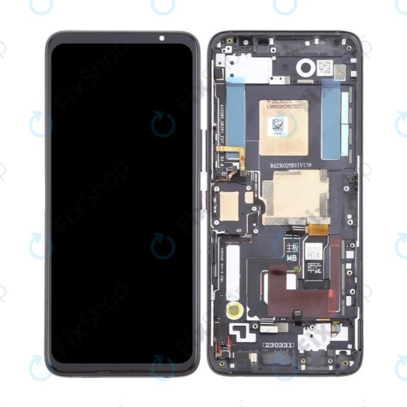 дисплей OLED за Asus ROG Phone 7 AI2205_C, Тъчскрийн и рамка, Phantom Black
