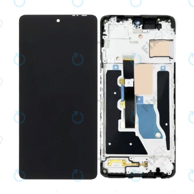 дисплей OLED за Infinix Note 30 Pro, Тъчскрийн и рамка, Magic Black