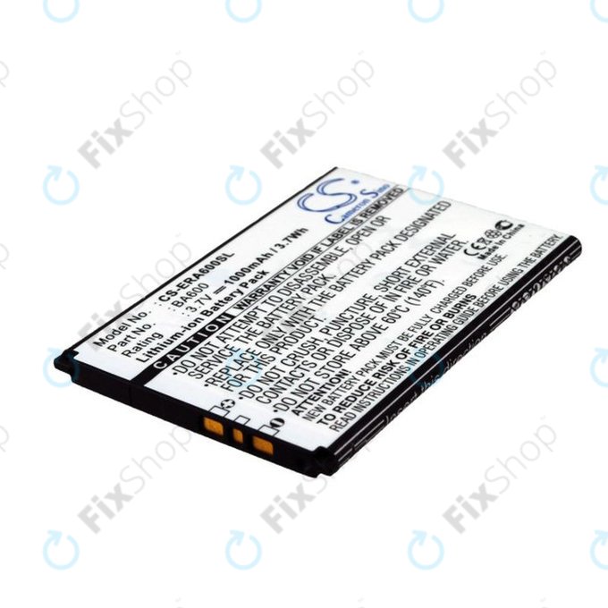 Батерия за Sony Ericsson Kumquat, ST25, ST25i, Xperia U, 1000mAh, Li-Ion, 3.7V, BA600, HQ