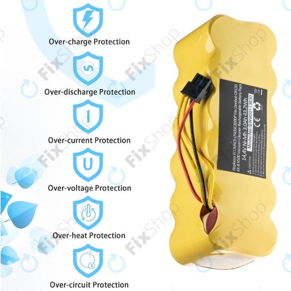 Батерия за Ecovacs Deebot CR120, KK-8, X500, LP43SC2000P, Ni-MH 14.4V 3000mAh