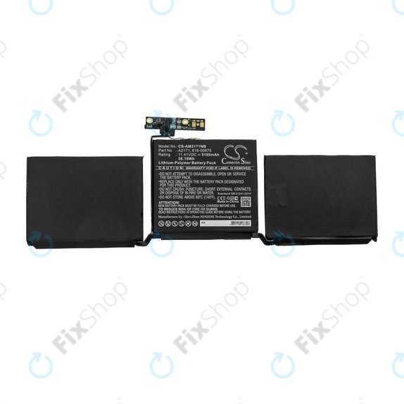 батерия за MacBook Pro 13" A2159 (2019), A2289 (2020), A2338 (2020), A2171, 5100mAh, HQ